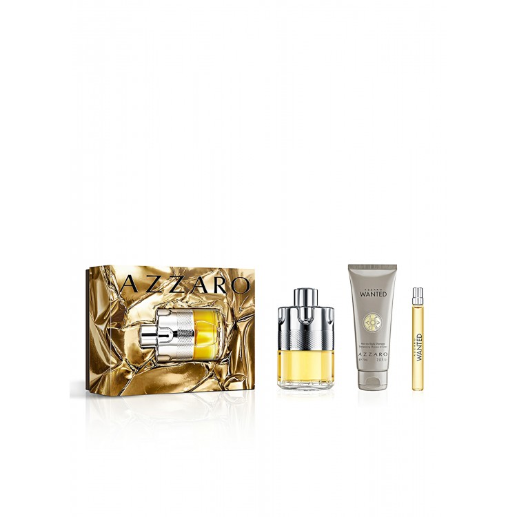 Azzaro Wanted EDT 100 ml & 10 ml Parfüm & 75 ml Saç ve Vücut Şampuanı Seti Azzaro Wanted EDT 100 ml & 10 ml Parfüm & 75 ml Saç ve Vücut Şampuanı Seti