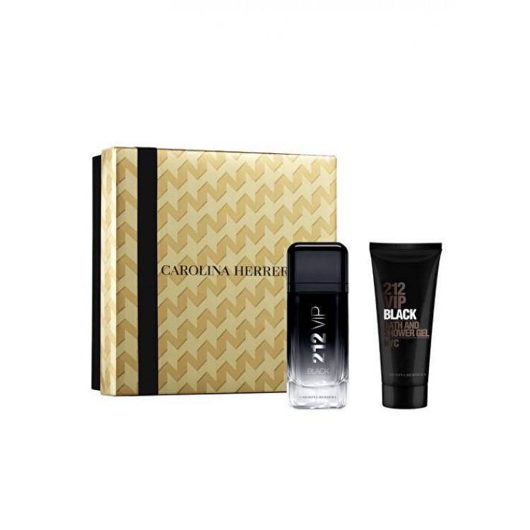 Carolina Herrera 212 Vip Black 100 ml + Duş Jeli 100 ml Erkek Parfüm Seti