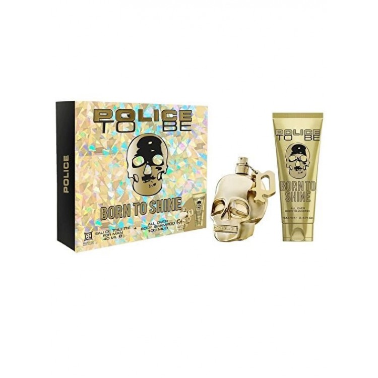 Police To Be Born To Shine EDT 40 ml+All Over Body Shampoo 100 ml Erkek Parfüm Seti