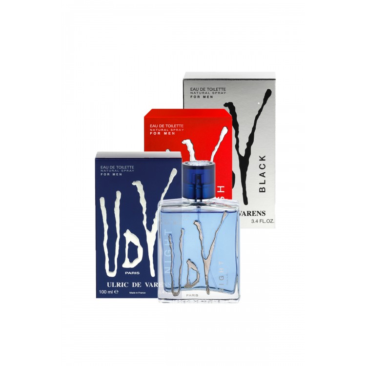 UDV Night, Black, Flash 3'lü Set (3X100ML EDT ) Erkek Parfüm
