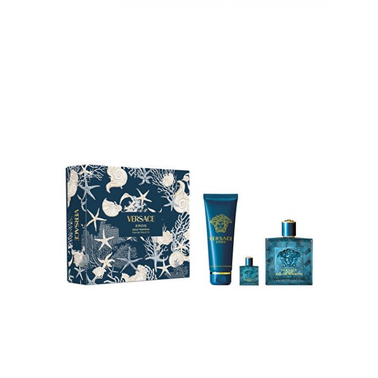 Versace Eros EDT Spring Set 25 (100ML + Shower Gel 150ML+ GWP5ML)